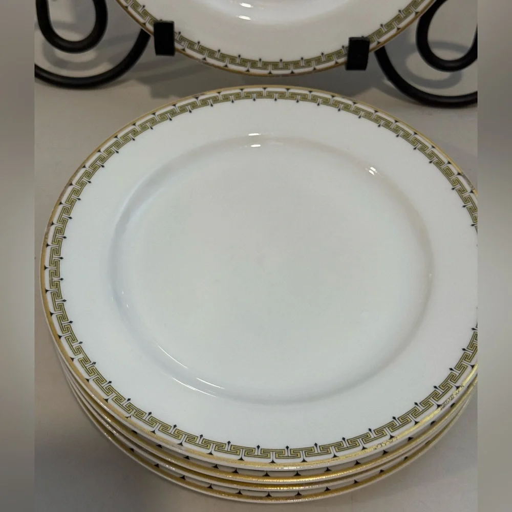 Haviland‎ Albany 7.5” Plate(s) - Schleiger 107A Greek Key Set Of 5